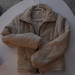 Beige Corduroy Jacket